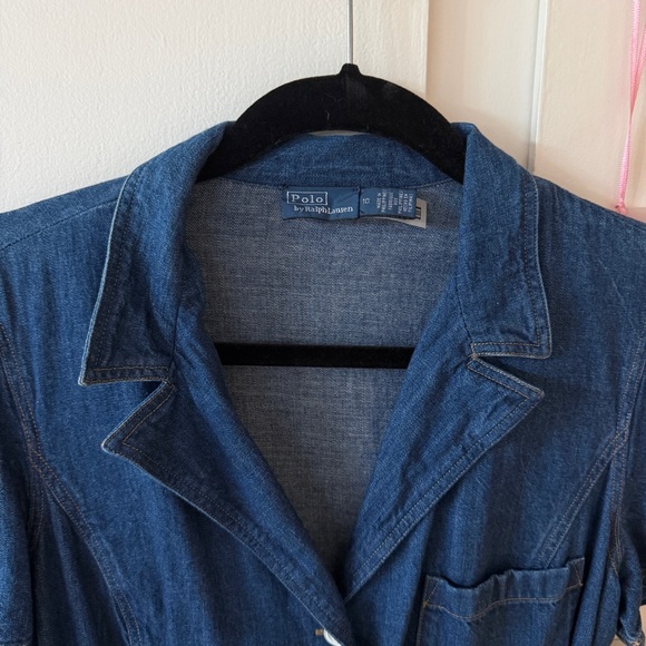 Polo Ralph Lauren Buttoned Denim Midi Dress Rare
medium deep indigo blue - Picture 9 of 10